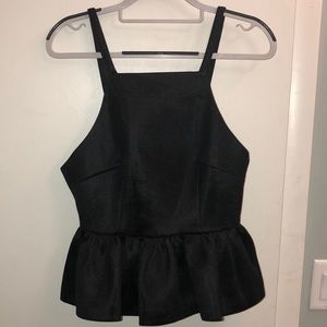 Finders Keepers Black Peblum Top